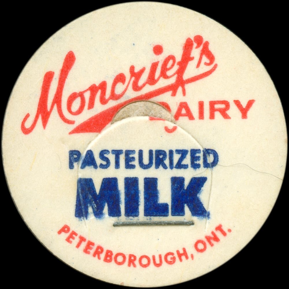 Gribbler Dairy Grade A pasteurized milk cap from Van Wert, Ohio.