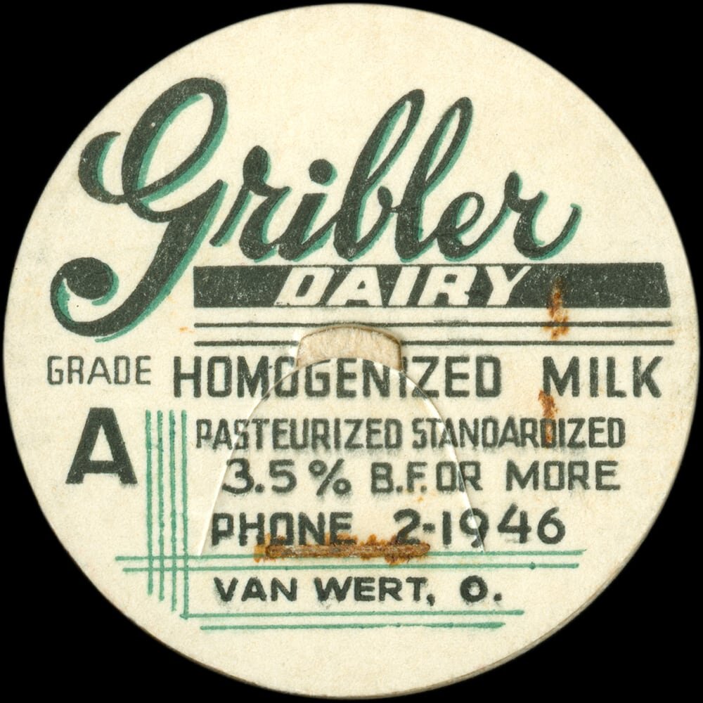 Nelson’s Dairy cap from Clinton, Maine.