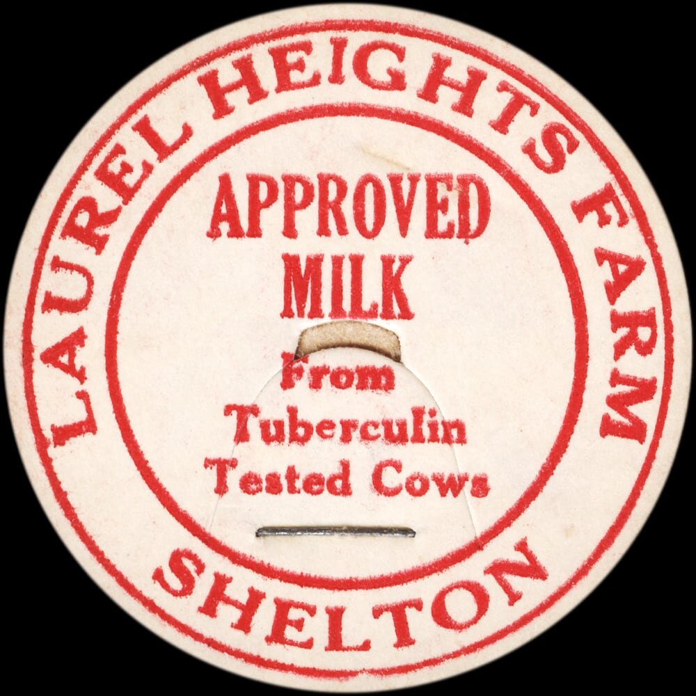 Laurel Heights Farm approved milk cap from Shelton.